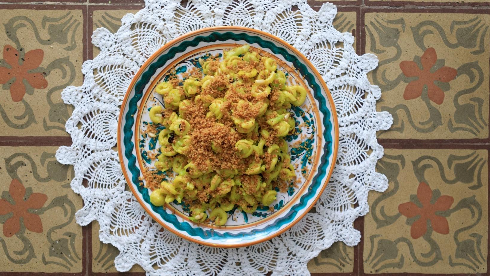 Pasta con i Broccoli Siciliani Arriminati (Vegan) Strazzanti